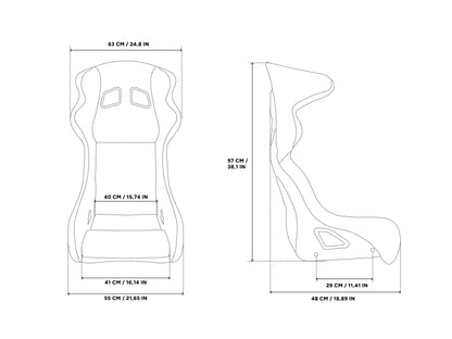 MTC-S2 (FIA) - SimRacing Seat (L) + MTC-P Extreme (Gen2) Seat Haptics