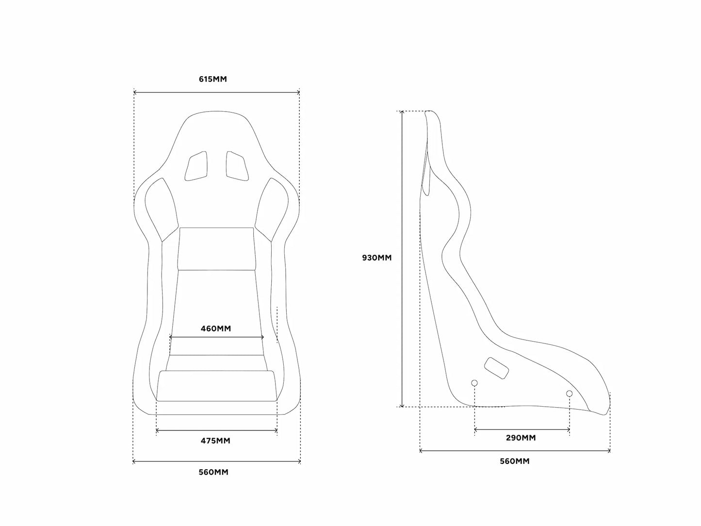 Sparco Evo XL QRT (FIA version) with integrated MTC-P Extreme Seat Haptics (Gen 2)