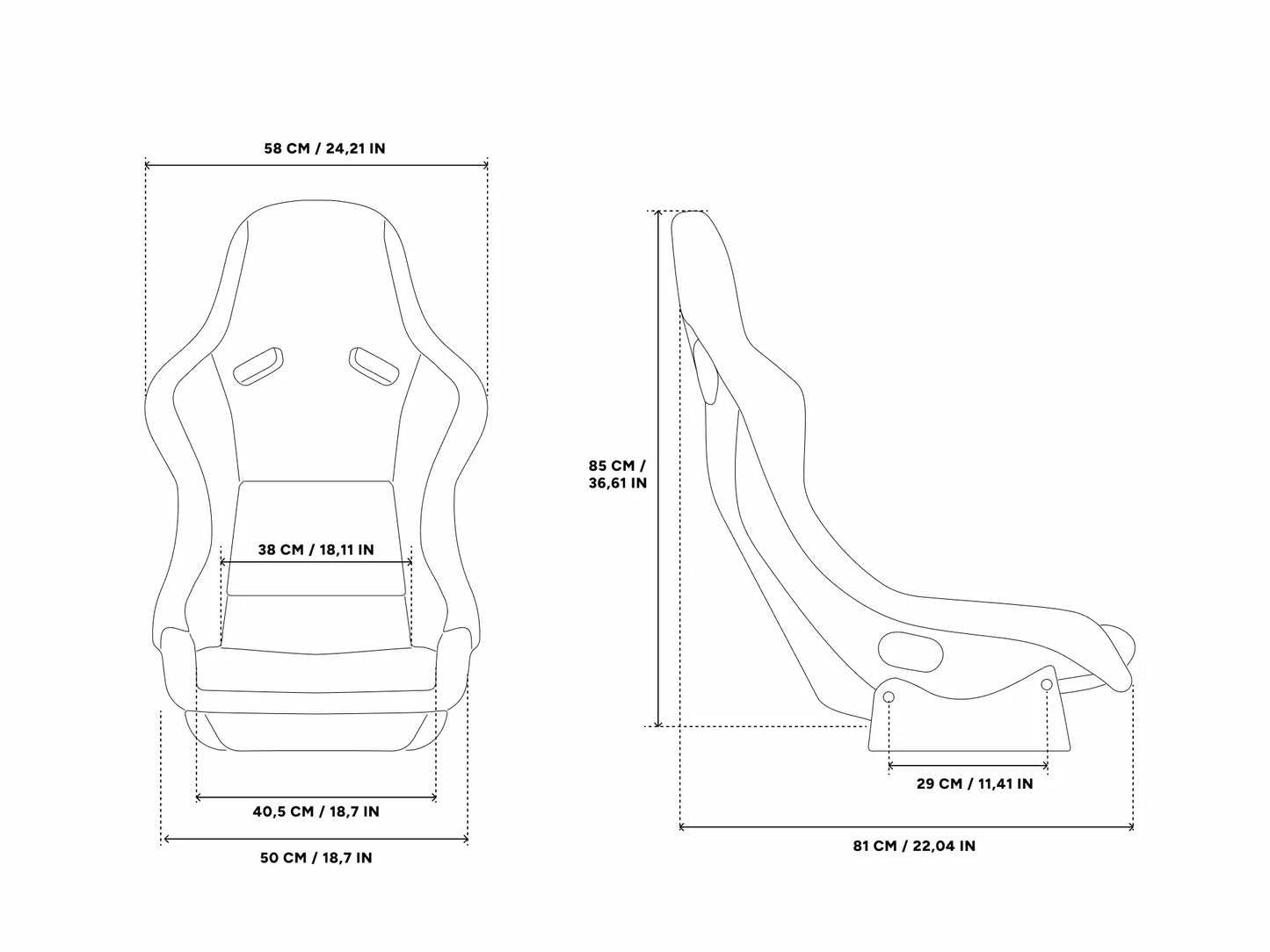 Recaro Pole Position mit integrierter MTC-P Extreme 2 Sitzhaptik