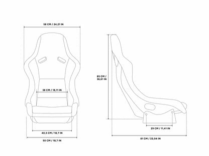 Recaro Pole Position mit integrierter MTC-P Extreme 2 Sitzhaptik