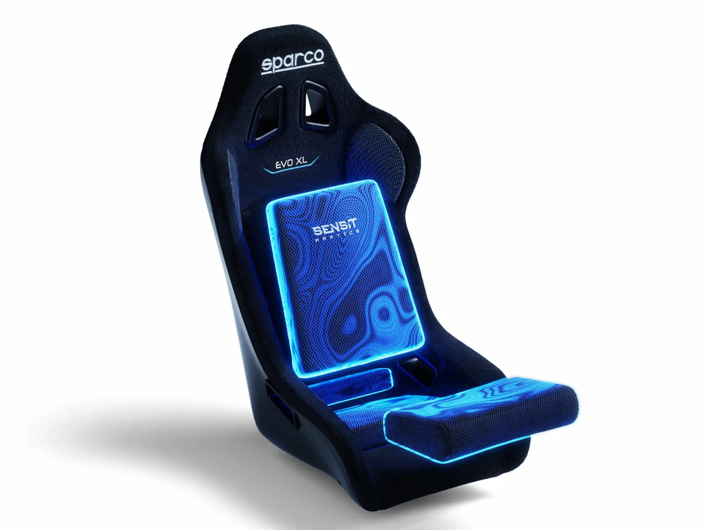 Sparco Evo XL QRT (FIA version) with integrated MTC-P Extreme Seat Haptics (Gen 2)